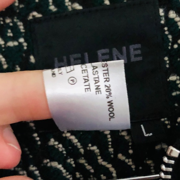 Helene Berman Tweed Zip Front Blazer Jacket - Picture 3 of 8